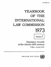 Cover image: Yearbook of the International Law Commission 1973, Vol.I 9789213622414