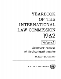 Imagen de portada: Yearbook of the International Law Commission 1962, Vol.I 9789213624432