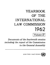 Cover image: Yearbook of the International Law Commission 1962, Vol II 9789213624890