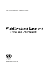 Cover image: World Investment Report 1998 9789211124262