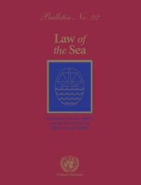 Omslagafbeelding: Law of the Sea Bulletin, No.92 9789211338669