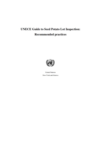 表紙画像: UNECE Guide to Seed Potato Lot Inspection 9789213631874