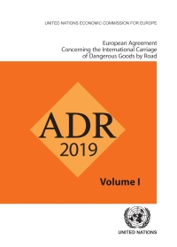Cover image: European Agreement Concerning the International Carriage of Dangerous Goods by Road (ADR) 9789211391633