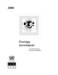 Cover image: Foreign Direct Investment in Latin America and the Caribbean 2000 9789213633656