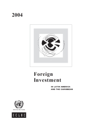 Cover image: Foreign Direct Investment in Latin America and the Caribbean 2004 9789213633694