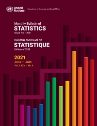 表紙画像: Monthly Bulletin of Statistics, June 2021/Bulletin mensuel de statistiques, juin 2021 9789212591728