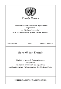 Cover image: Treaty Series 3008/Recueil des Traités 3008 9789219800830