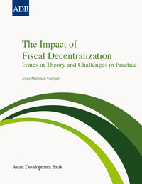 Cover image: The Impact of Fiscal Decentralization 1st edition 9789290922971