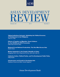 Cover image: Asian Development Review 9789290923312