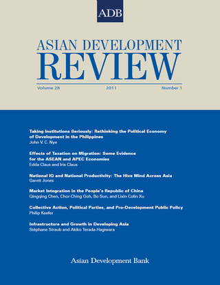 Cover image: Asian Development Review 9789290923312