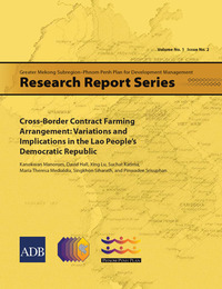 Cover image: Cross-border Contract Farming Arrangement 1st edition 9789290924296