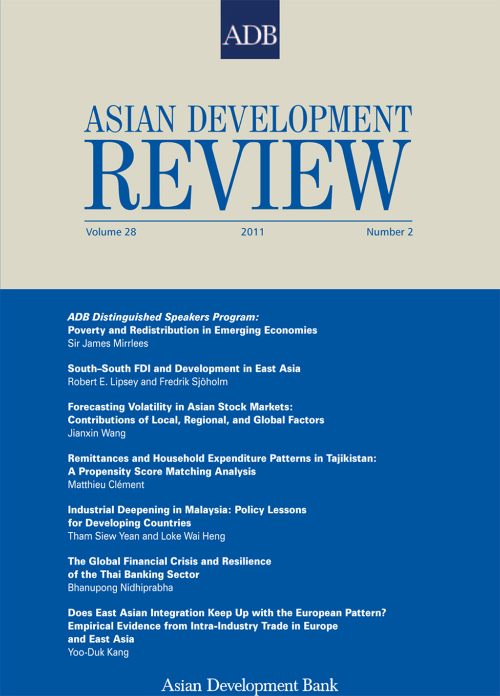 Asian Development Review 1st Edition
