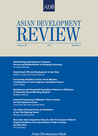 Cover image: Asian Development Review 1st edition 9789290925132