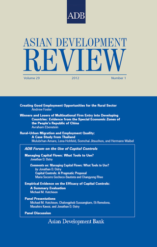 Cover image: Asian Development Review 1st edition 9789290927181
