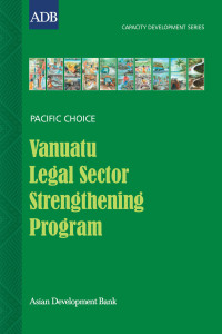 Omslagafbeelding: Vanuatu Legal Sector Strengthening Program 9789715617703