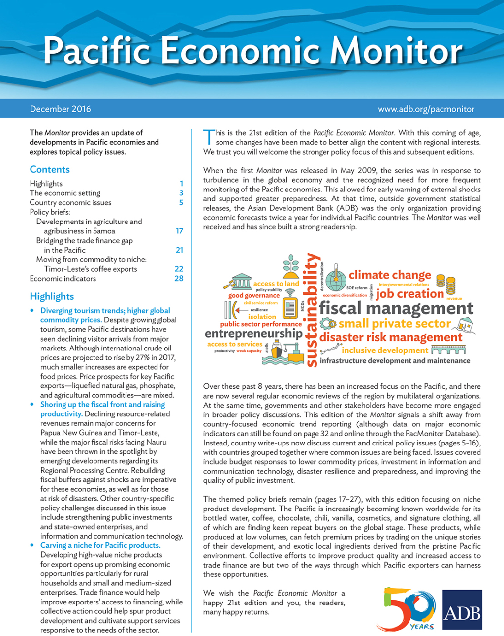 Pacific Economic Monitor December 2016