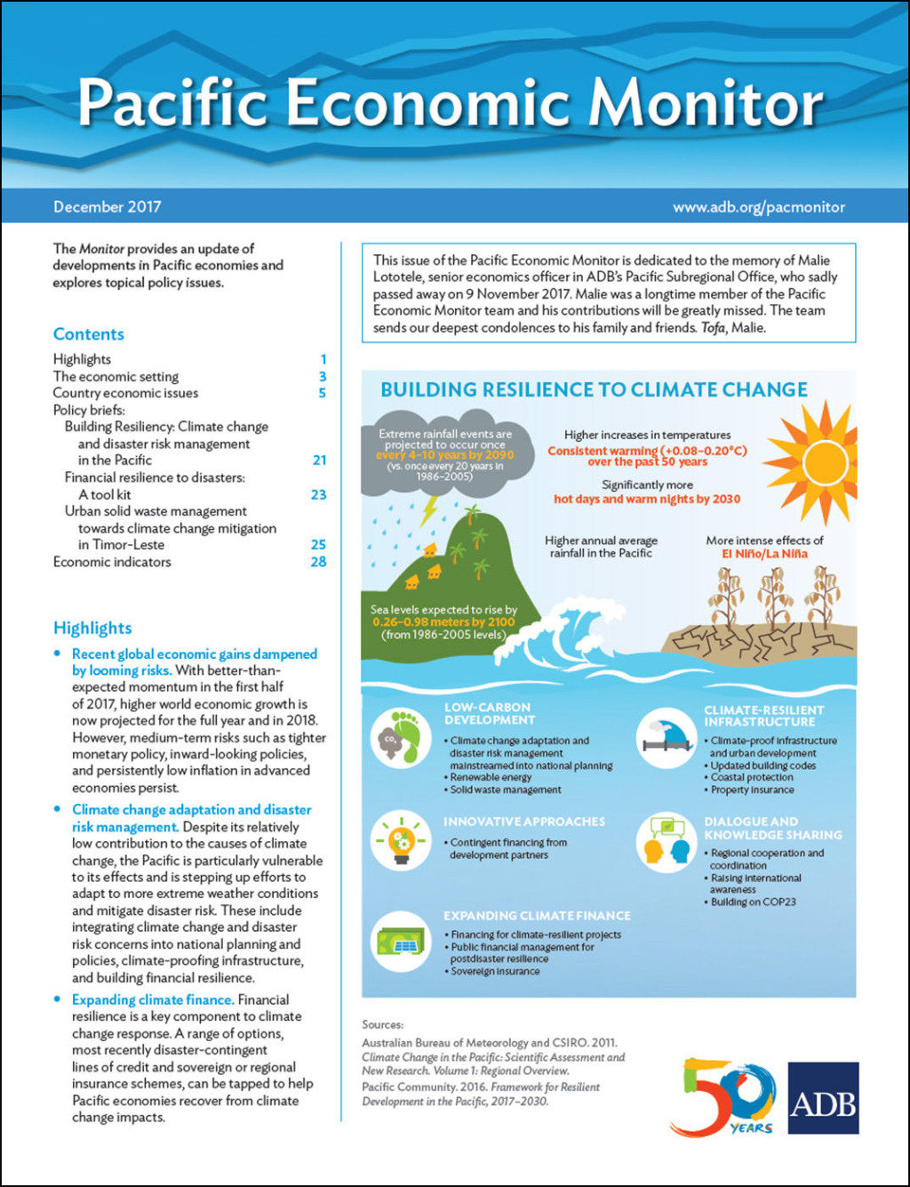 Pacific Economic Monitor December 2017 December 2017