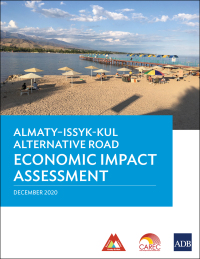 Omslagafbeelding: Almaty–Issyk-Kul Altnernative Road Economic Impact Assessment 9789292626426