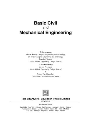 Cover image: Basic Civil & Mechanical Engg For Au Exp 9780070681866