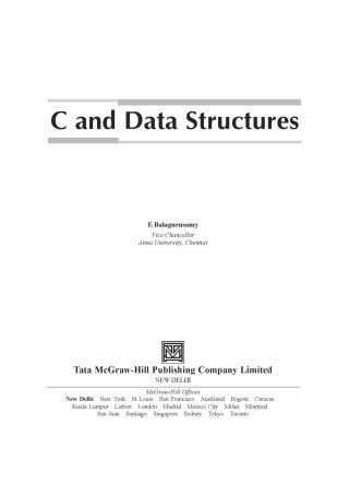 Imagen de portada: C And Data Structures Exp 9789339215286