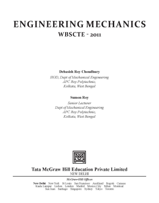 Cover image: Engineering Mechanics (Wbut-2011) Exp 2nd edition 9780071329019