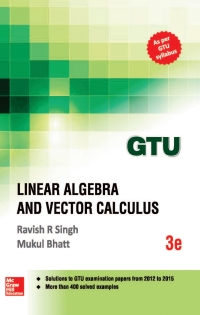 Imagen de portada: Linear Algebra & Vector Calculus GTU EB 9789339224783