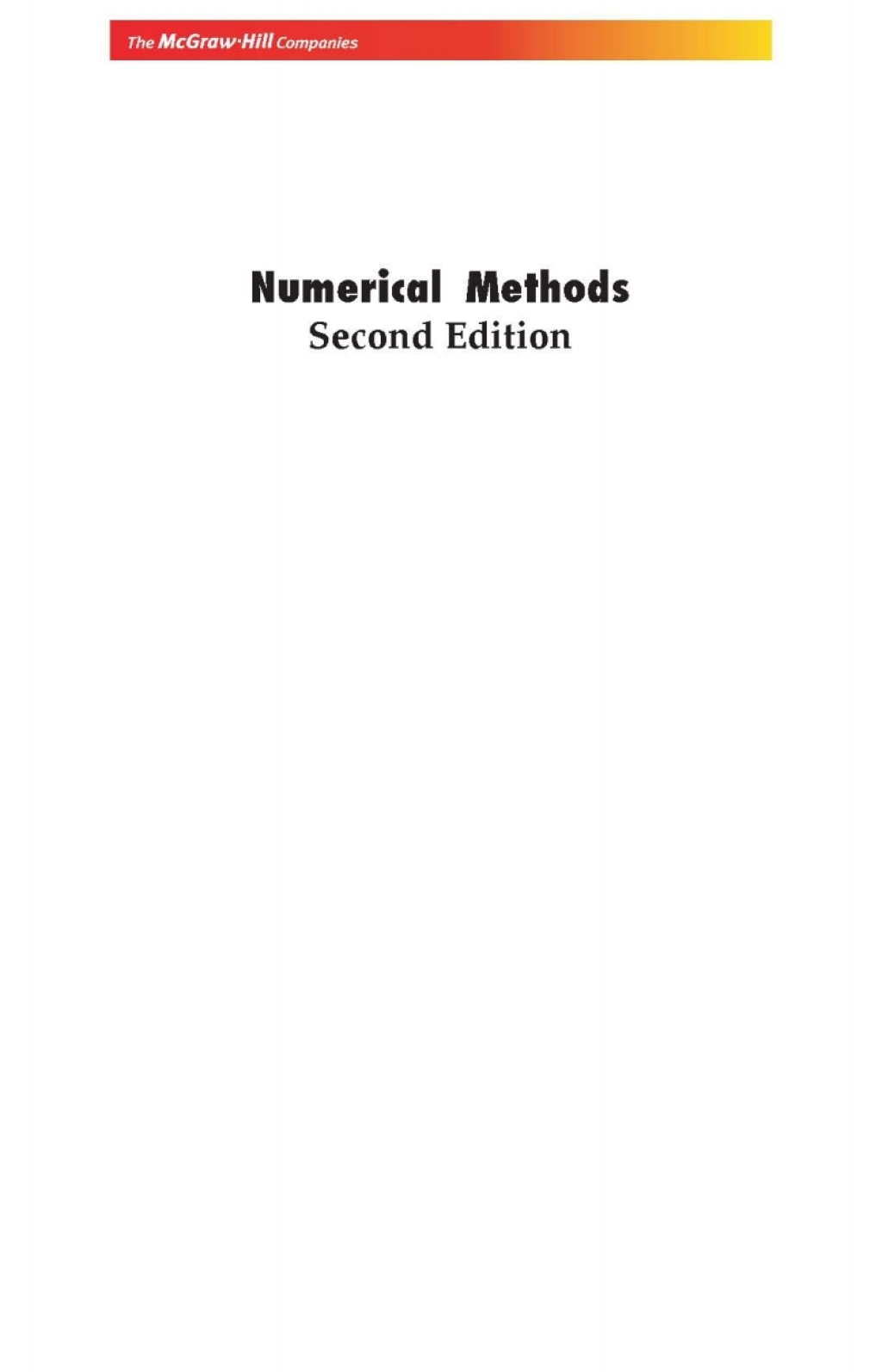 Numerical Methods - Exp (eBook)