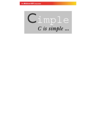 表紙画像: CIMPLE: A book on 'C'-EXP 9780070260696