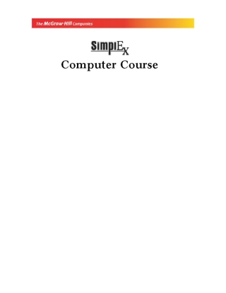 Cover image: Computer Course - EXP 9780070700376