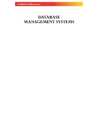 表紙画像: Database Mgmt.Systems-EXP 9780071072731