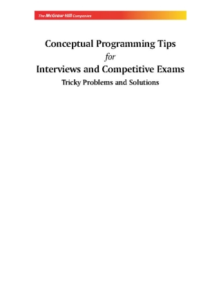 Cover image: Conceptiual Progmtips Intv Exp 9789351341123