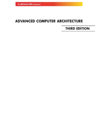 Cover image: Adv Computer Architecture-Exp 3rd edition 9789351341406