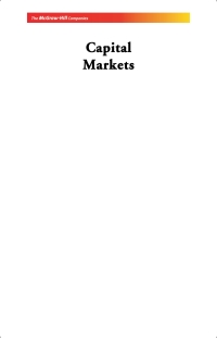 Cover image: Capital Markets - Exp 2nd edition 9780070153301