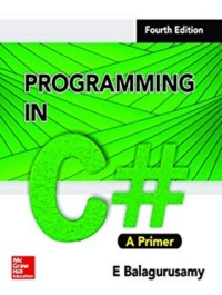 Imagen de portada: Programming In C# 4th edition 9789351343189