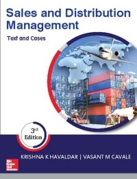 Cover image: Sales and Distribution Management 3rd edition 9780070083257