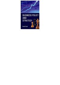 صورة الغلاف: Business Policy and Strategy 9789350841297