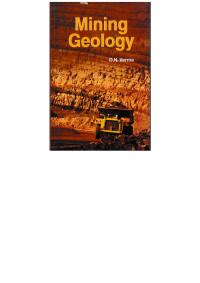 Cover image: Mining Geology 9789350843888