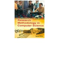 Cover image: Research Methodology In Computer Science 9789350843376