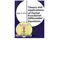 表紙画像: Theory And Applications Of Partial Functional Differential Equations 9789350843178