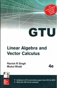 Imagen de portada: LINEAR ALGEBRA AND VECTOR CALCULUS (GTU 2017) 4th edition 9789352604814