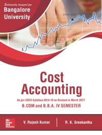 Cover image: Cost Accounting- Bangalore University 9789387572379