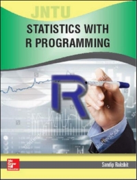 表紙画像: Statistics With R Programming Jntu 2018 9789353160913