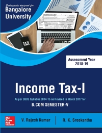 表紙画像: INCOME TAX - I (BLR-U) 9789353161071