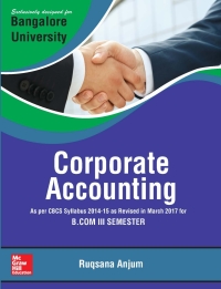 Cover image: CORPORATE ACCOUNTING (BLR-U) 9789387572836