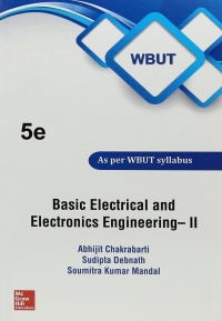 Cover image: BASIC ELECTRICAL & ELECTRONICS - II WBUT'16 5th edition 9789385880919