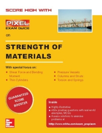صورة الغلاف: Strength of Materials, PIXEL- Exam Guide 9789353163730