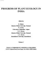 Cover image: Progress of Plant Ecology in India 9789354140600