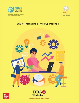 Imagen de portada: BSM-14 Managing Service Operations -I EB 9789355320230
