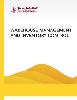 صورة الغلاف: Warehouse Management and Inventory Control EB 9789355327765