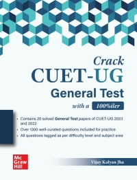 Imagen de portada: Crack CUET-UG General Test with a 100 %iler EB 9789355328045